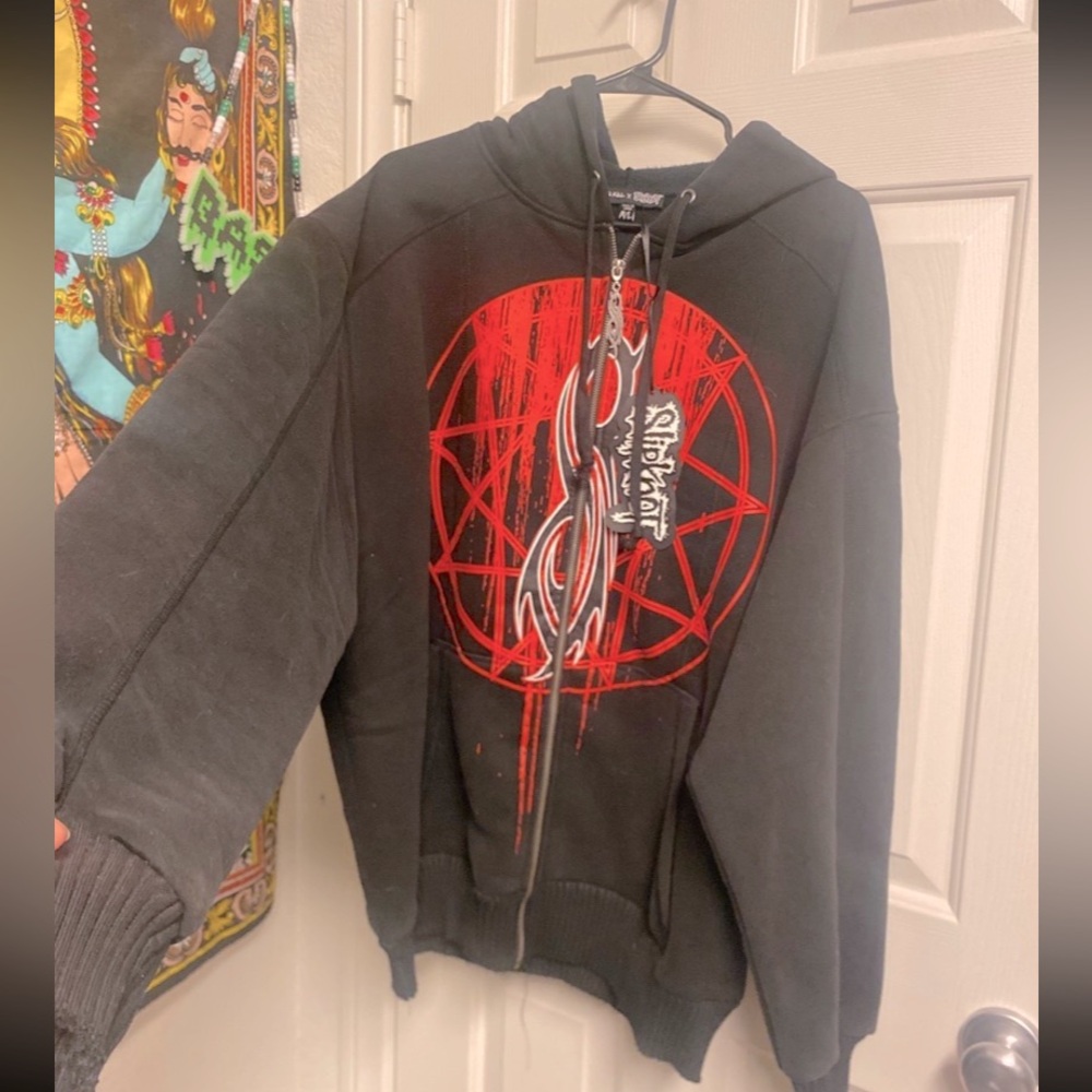 Slipknot metal band Zip up Hoodie sweater Dollskill Collab